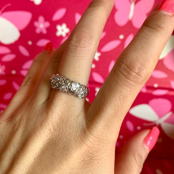 Cocktail CZ ring - size 7 - Picture 3 of 4